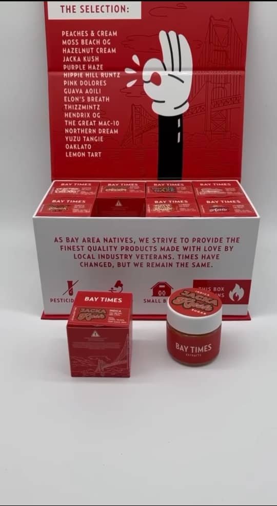 Bay times extracts suger wax 1 oz live resin jars