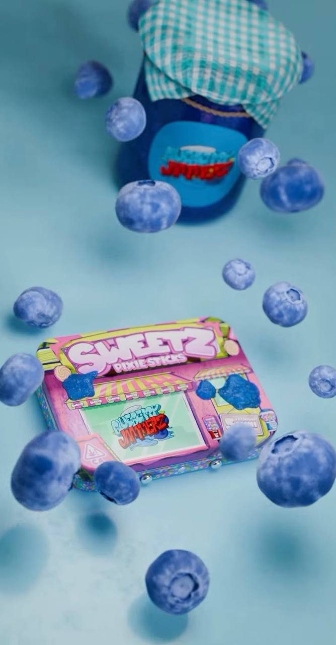 Sweetz Pixie Sticks Blueberry Jammerz Prerolls